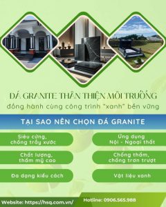 Đá Granite thân thiện môi trường - Đồng hành cùng công trình xanh bền vững.