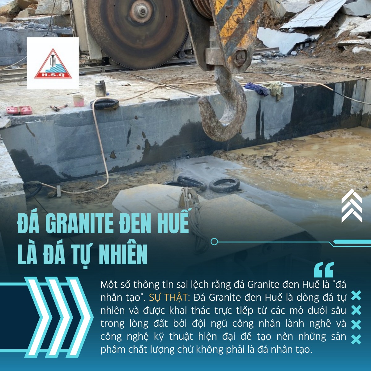 Đá Granite đen Huế là đá tự nhiên.